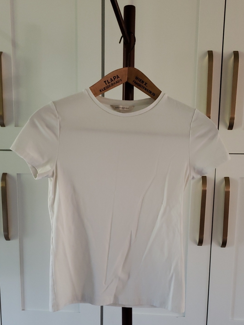 Banana Republic White Crew Tee